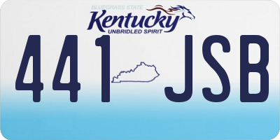 KY license plate 441JSB