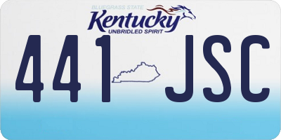 KY license plate 441JSC