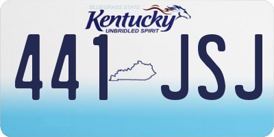 KY license plate 441JSJ