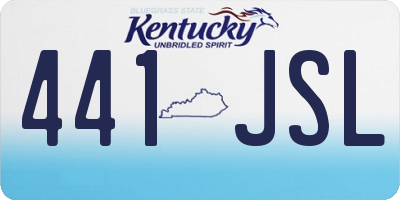 KY license plate 441JSL