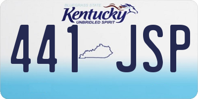 KY license plate 441JSP
