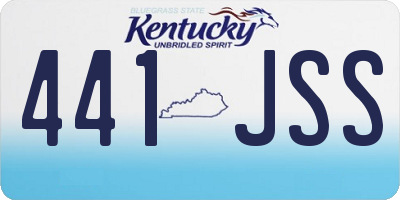 KY license plate 441JSS