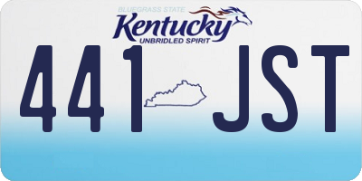 KY license plate 441JST