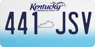 KY license plate 441JSV