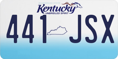 KY license plate 441JSX
