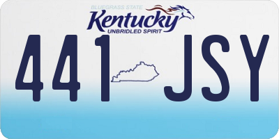 KY license plate 441JSY