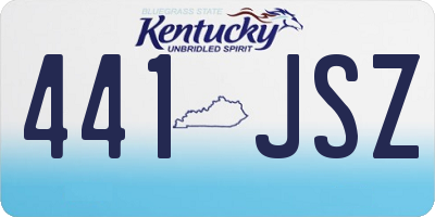 KY license plate 441JSZ
