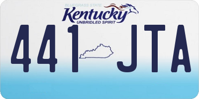 KY license plate 441JTA