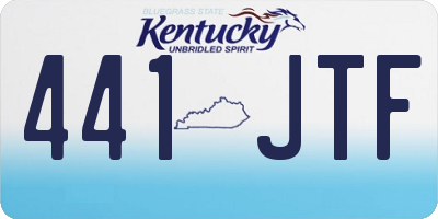 KY license plate 441JTF