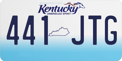 KY license plate 441JTG