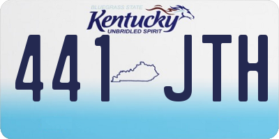 KY license plate 441JTH