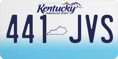 KY license plate 441JVS