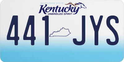 KY license plate 441JYS