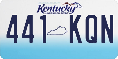KY license plate 441KQN
