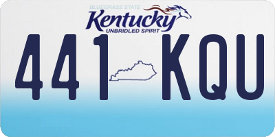 KY license plate 441KQU
