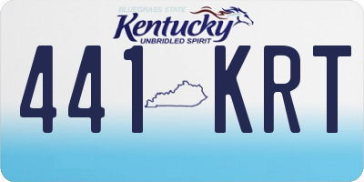 KY license plate 441KRT