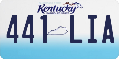 KY license plate 441LIA