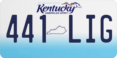 KY license plate 441LIG