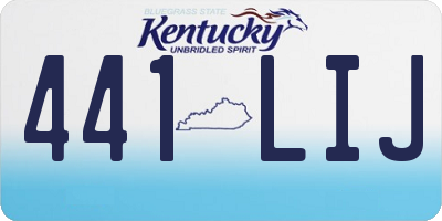 KY license plate 441LIJ