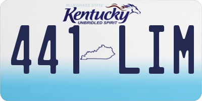 KY license plate 441LIM