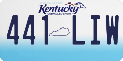 KY license plate 441LIW