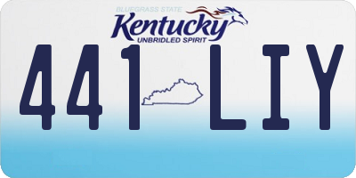 KY license plate 441LIY