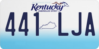 KY license plate 441LJA