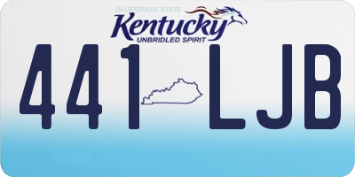 KY license plate 441LJB