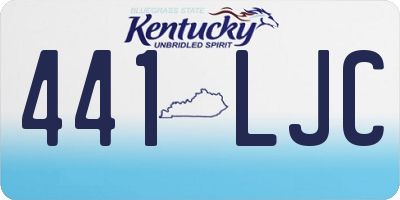 KY license plate 441LJC