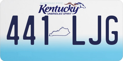 KY license plate 441LJG