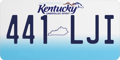 KY license plate 441LJI