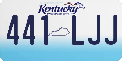KY license plate 441LJJ
