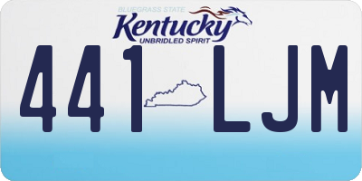 KY license plate 441LJM