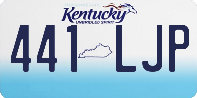 KY license plate 441LJP