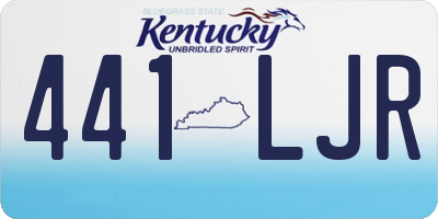 KY license plate 441LJR