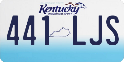 KY license plate 441LJS