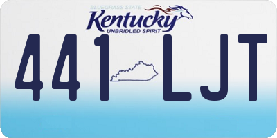KY license plate 441LJT