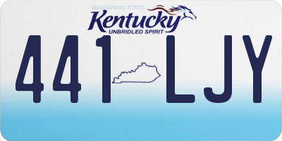 KY license plate 441LJY