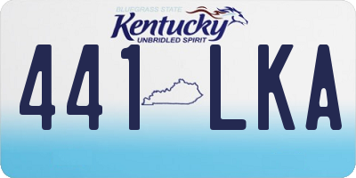 KY license plate 441LKA