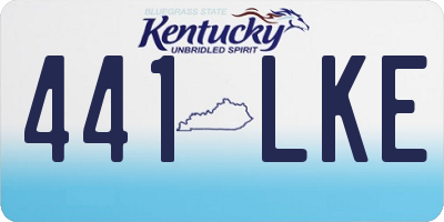 KY license plate 441LKE
