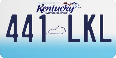 KY license plate 441LKL