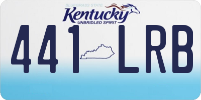 KY license plate 441LRB