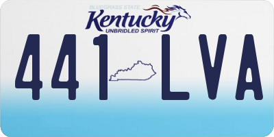 KY license plate 441LVA