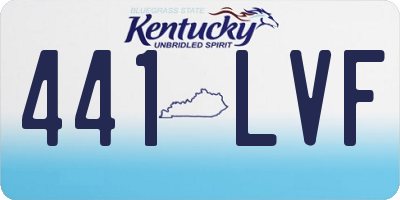KY license plate 441LVF