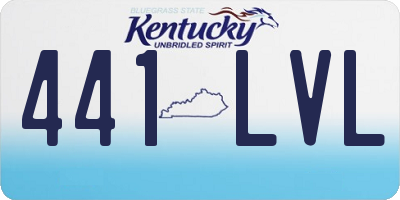 KY license plate 441LVL