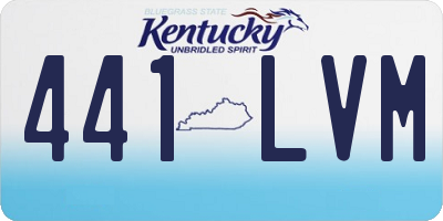 KY license plate 441LVM