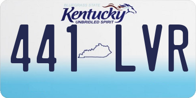 KY license plate 441LVR