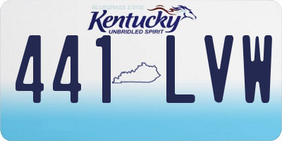 KY license plate 441LVW