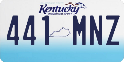 KY license plate 441MNZ