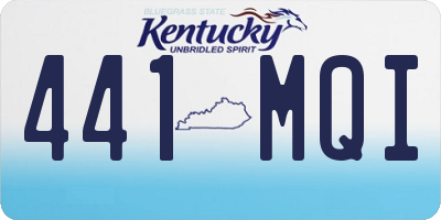 KY license plate 441MQI